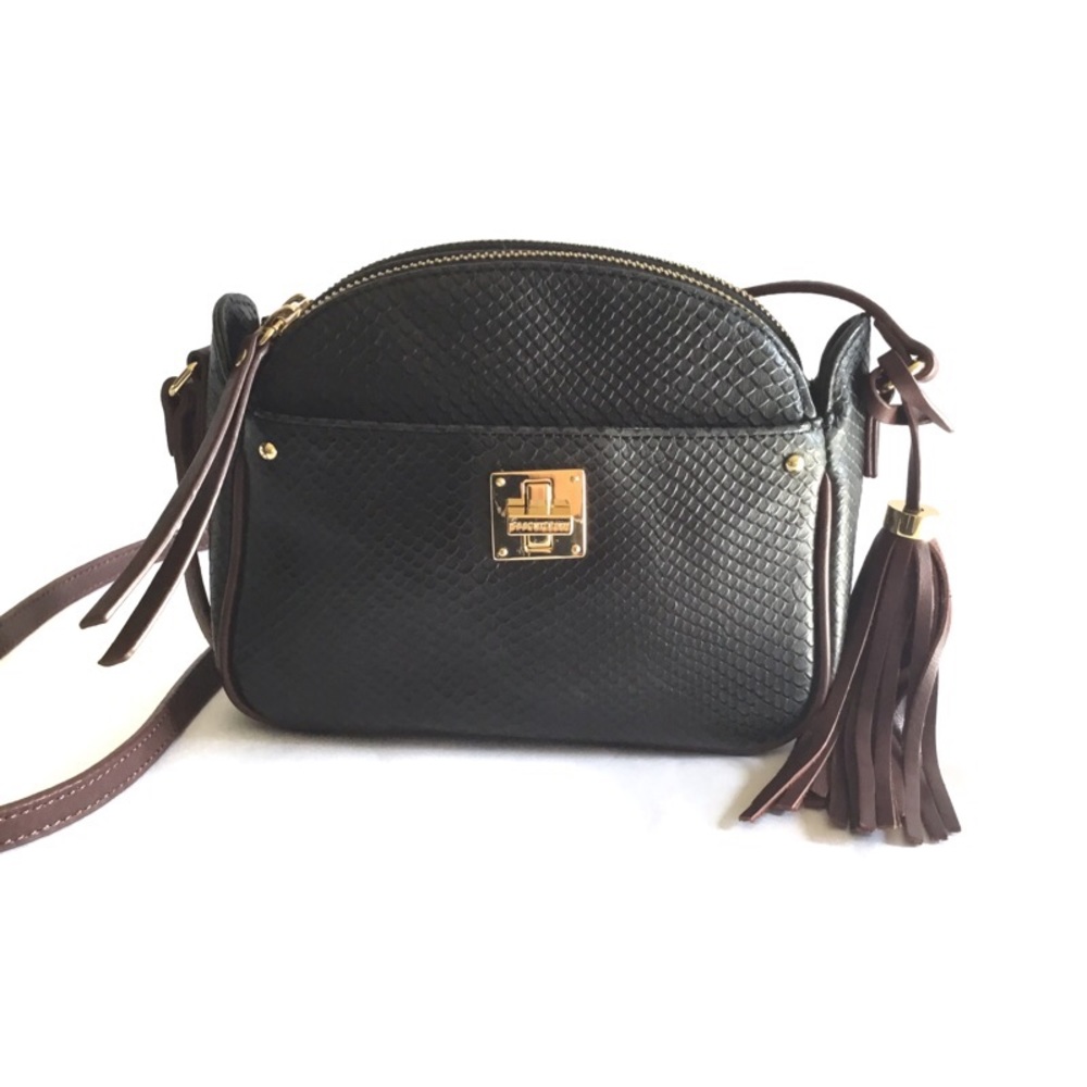 Isaac Mizrahi Live Bridgehampton Leather Crossbody